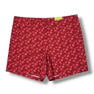 All in Motion Men’s Tropical Palm Tree Hybrid Resort Shorts – XXL, New